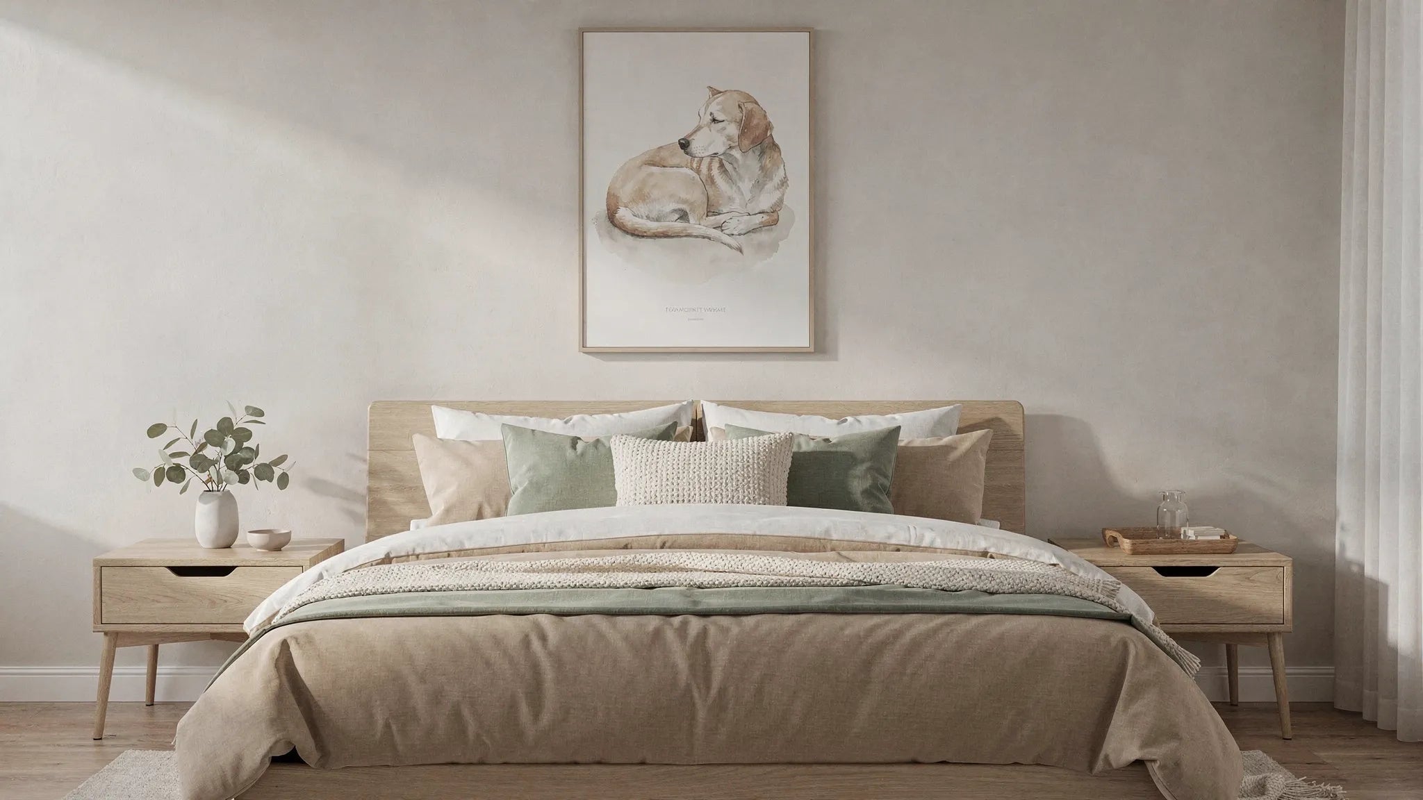 Poster Schlafzimmer: Ruhige Tiermotive für guten Schlaf