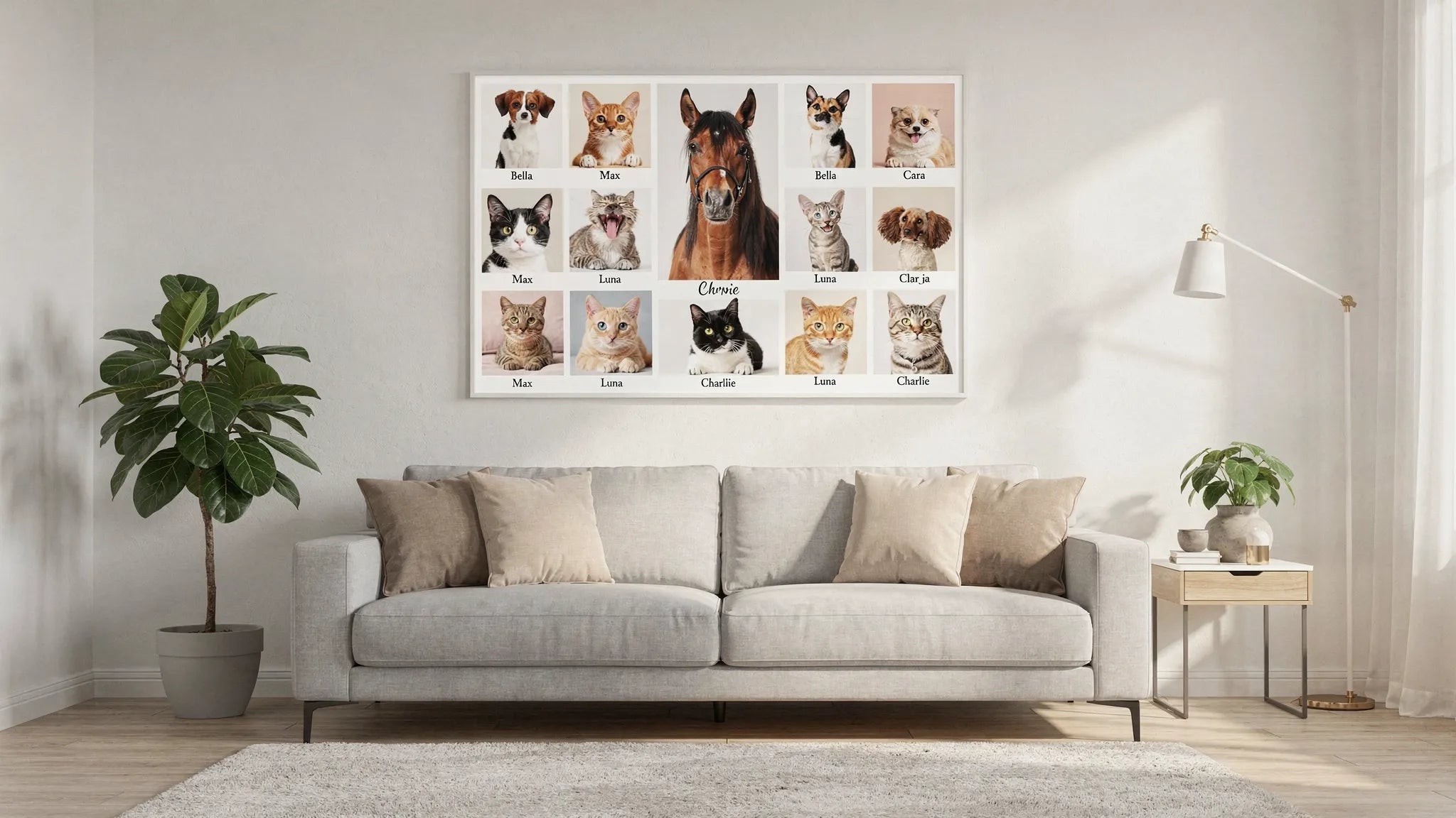 Fotocollage Poster: 7 Layout-Ideen für mehrere Haustiere