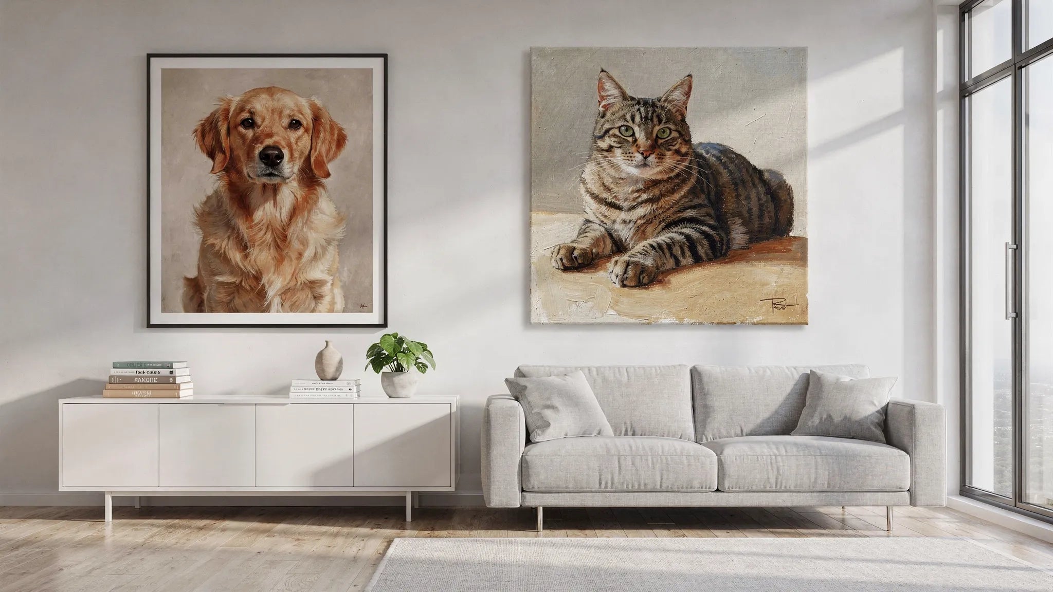 Wandbilder kaufen: Materialvergleich Poster vs. Leinwand