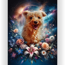 Gepersonaliseerde portretposter en canvas - Universe-stijl 