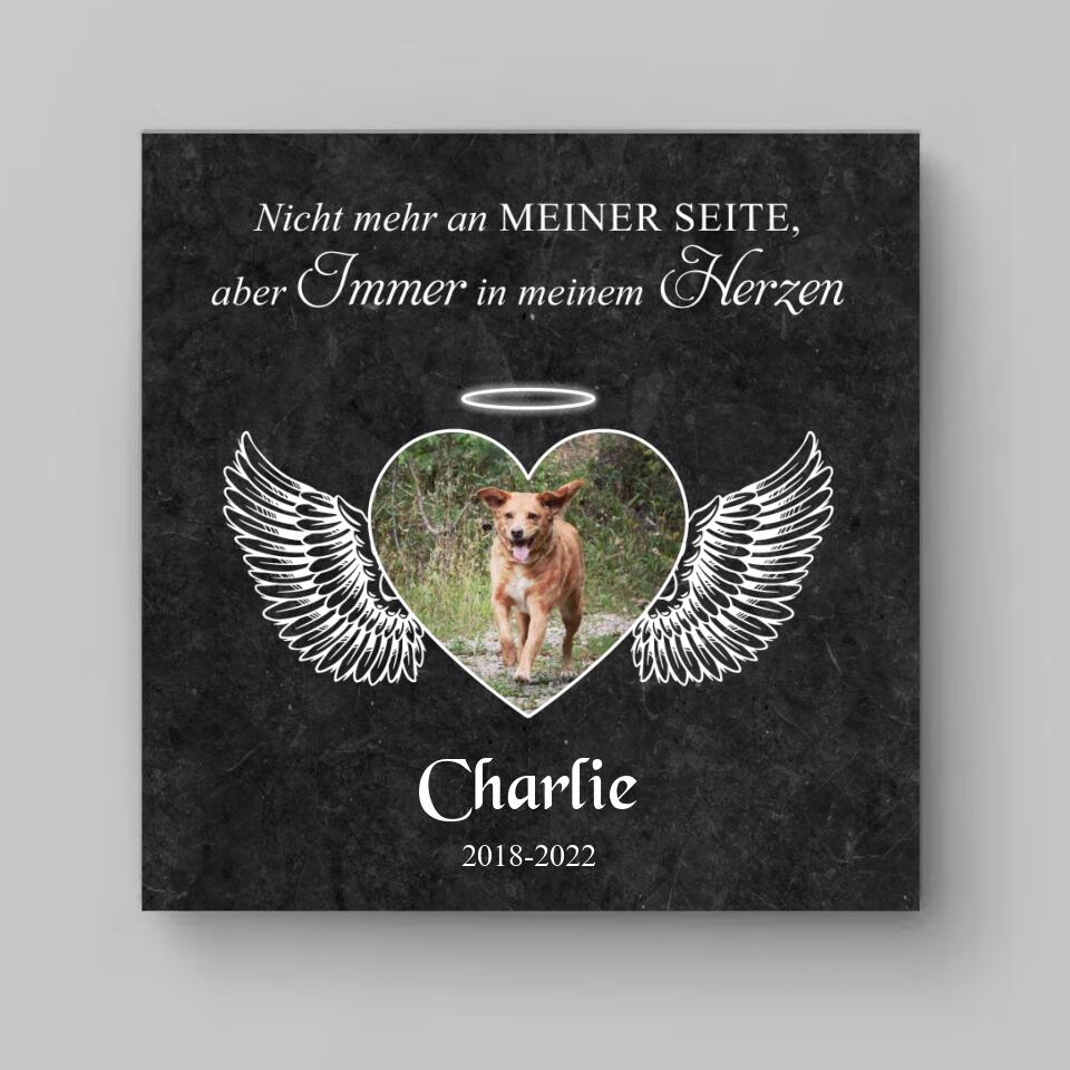 Gepersonaliseerd canvas - Herdenkingshart voor een engel