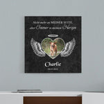 Gepersonaliseerd canvas - Herdenkingshart voor een engel