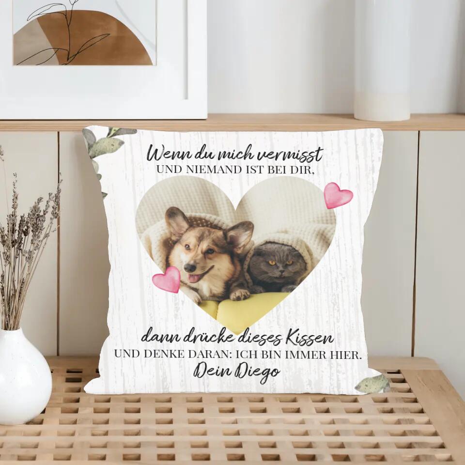 Gepersonaliseerd kussen - Als je me mist