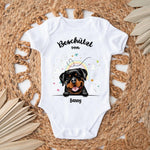 Beschermd door - Gepersonaliseerde babyromper - Kort - Hond & Kat 