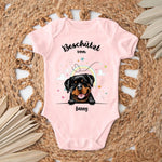Beschermd door - Gepersonaliseerde babyromper - Kort - Hond & Kat 