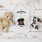 Beschermd door - Gepersonaliseerde babyromper - Kort - Hond & Kat 