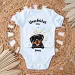 Beschermd door - Gepersonaliseerde babyromper - Kort - Hond & Kat 