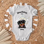 Beschermd door - Gepersonaliseerde babyromper - Kort - Hond & Kat 