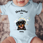 Beschermd door - Gepersonaliseerde babyromper - Kort - Hond & Kat 