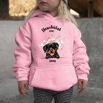 Beschermd door - Gepersonaliseerde kinderhoodie - Hond & Kat - Meerdere kleuren