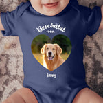 Beschermd door - Gepersonaliseerde babyromper met foto 
