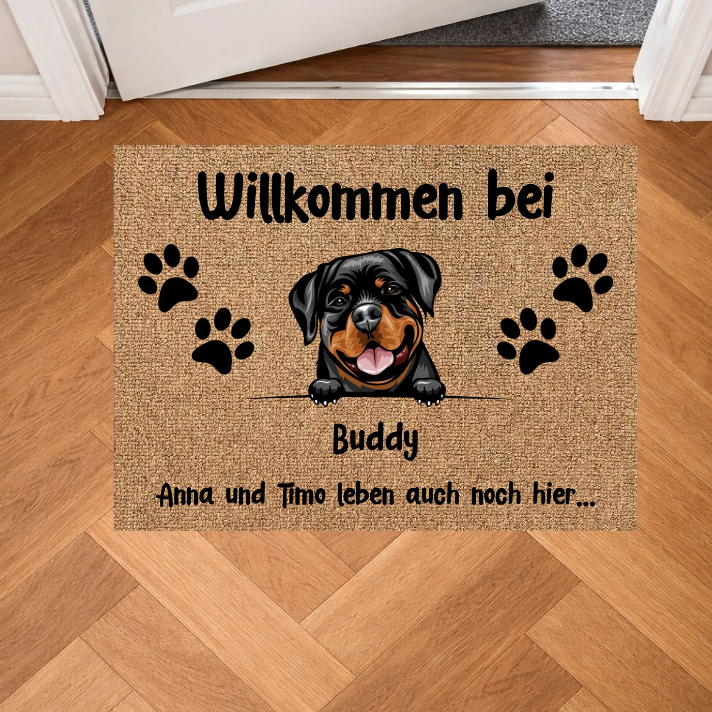 Gepersonaliseerde deurmat