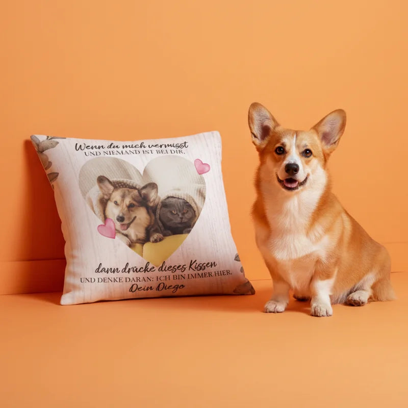 Gepersonaliseerd kussen - Als je me mist