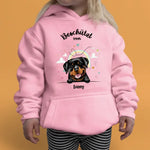 Beschermd door - Gepersonaliseerde kinderhoodie - Hond & Kat - Meerdere kleuren
