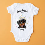 Beschermd door - Gepersonaliseerde babyromper - Kort - Hond & Kat 