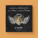 Gepersonaliseerd canvas - Herdenkingshart voor een engel