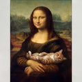Mona Lisa mit Katze Stil