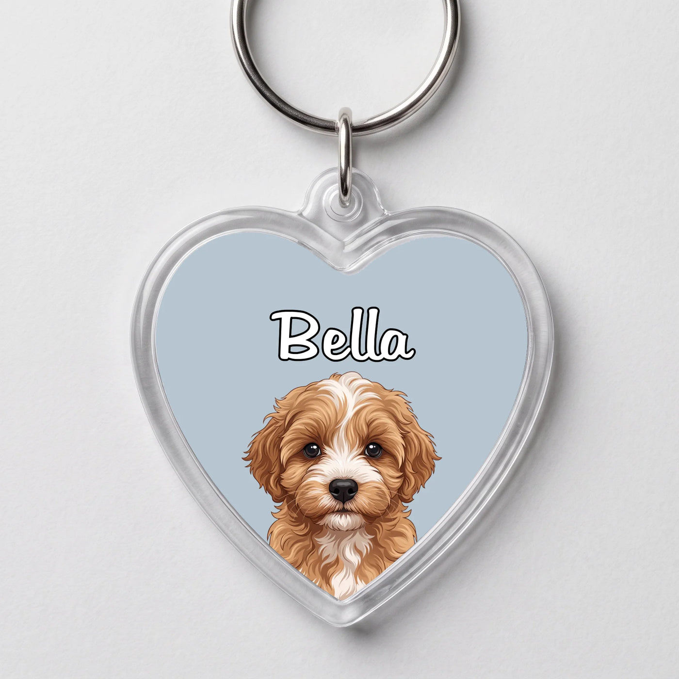 Heart Keyring cutout mockup 1