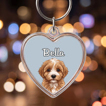 Heart Keyring cut out mockup 3
