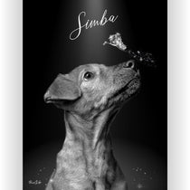 Gepersonaliseerde portretposter en canvas - Exclusieve stijl van Butterfly Angel 