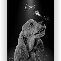 Gepersonaliseerde portretposter en canvas - Exclusieve stijl van Butterfly Angel 