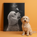 Gepersonaliseerde portretposter en canvas - Exclusieve stijl van Butterfly Angel 