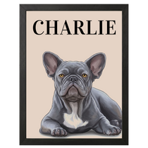 Gepersonaliseerde portretposter en canvas - Maanstijl 