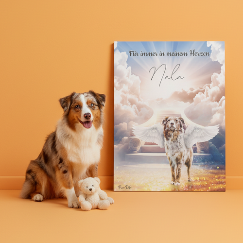 Gepersonaliseerde portretposter en canvas - Hemelse engelstijl 