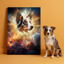 Gepersonaliseerde portretposter en canvas - Cosmos-stijl 
