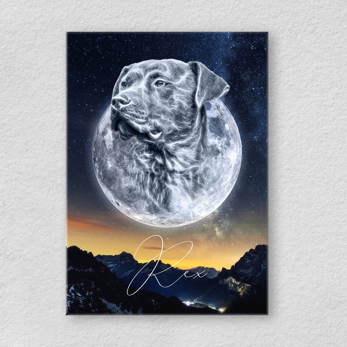 Gepersonaliseerd portret - Maanstijl 