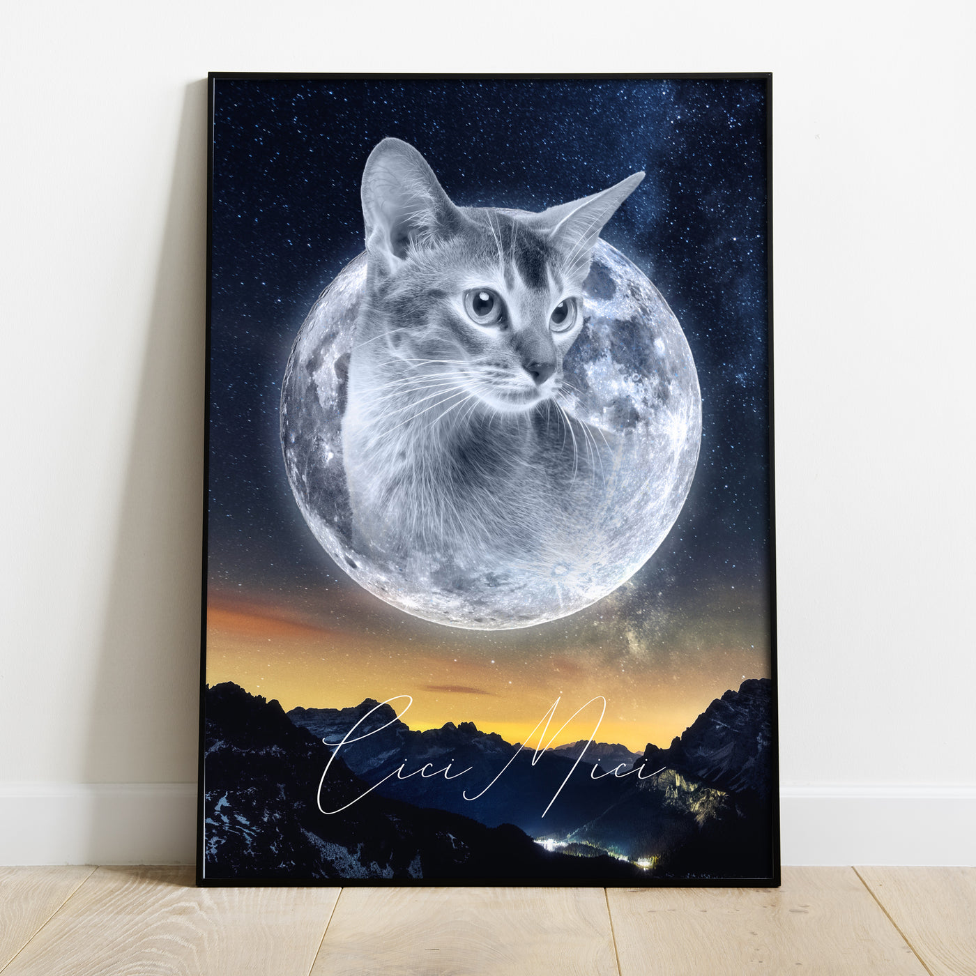 Gepersonaliseerd portret - Maanstijl 