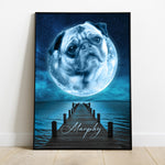 Gepersonaliseerd portret - Maanstijl 