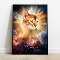 Gepersonaliseerde portretposter en canvas - Cosmos-stijl 