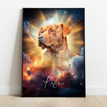 Gepersonaliseerde portretposter en canvas - Cosmos-stijl 
