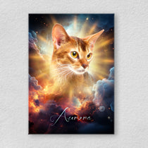 Gepersonaliseerde portretposter en canvas - Cosmos-stijl 