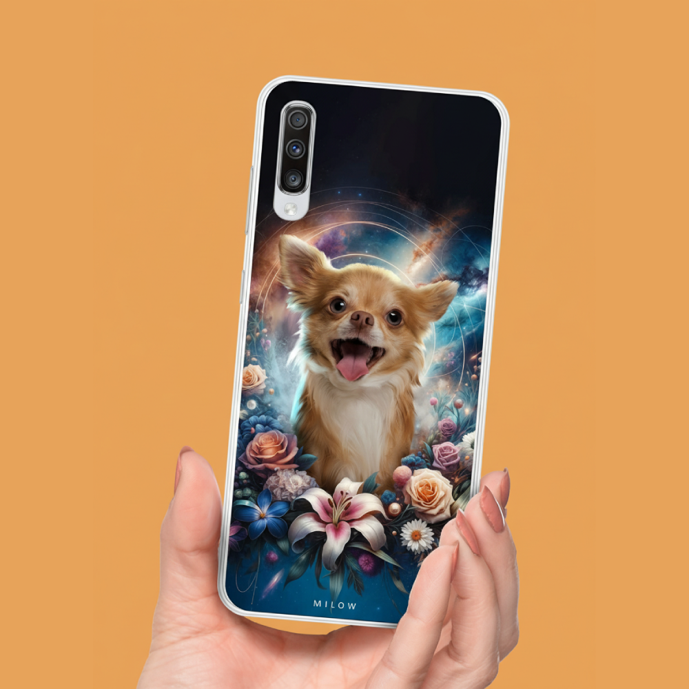 Gepersonaliseerd telefoonhoesje met portret – Universe-stijl 