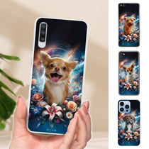 Gepersonaliseerde telefoonhoes met portret - Universe-stijl 