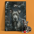 Gepersonaliseerde portretposter en canvas - Rookstijl 