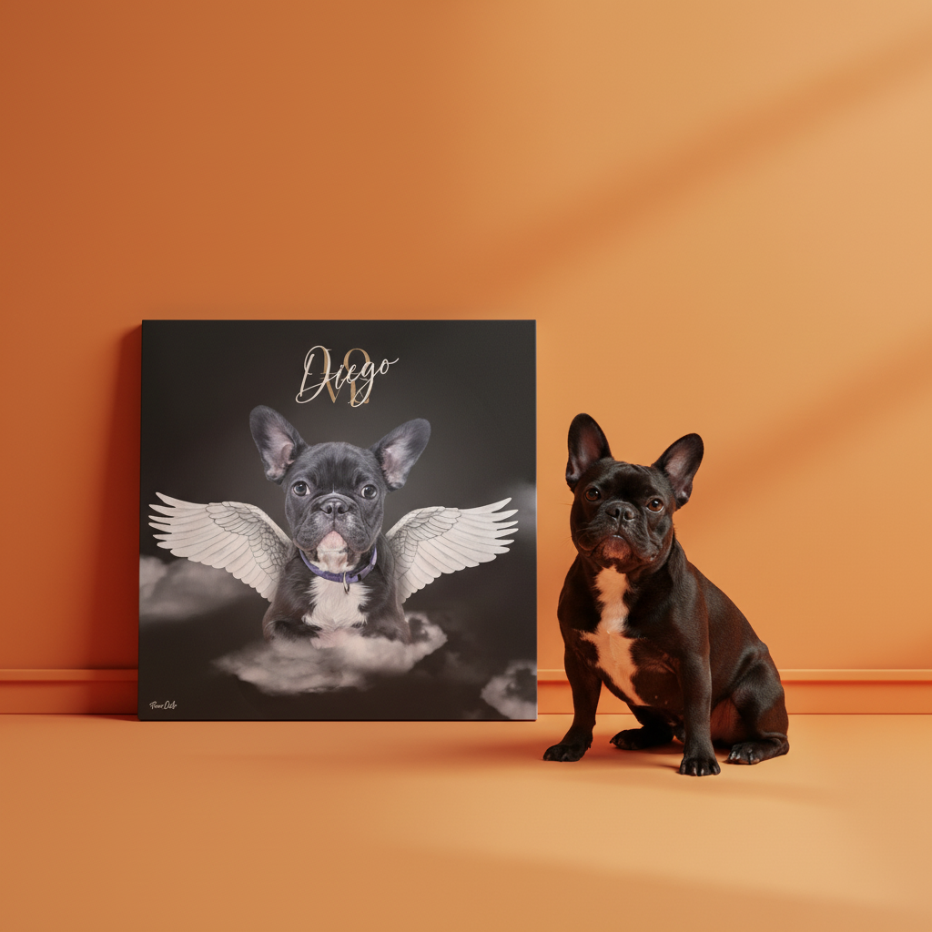 Gepersonaliseerd portret - Witte Engel Stijl 