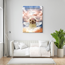 Gepersonaliseerde portretposter en canvas - Hemelse engelstijl 