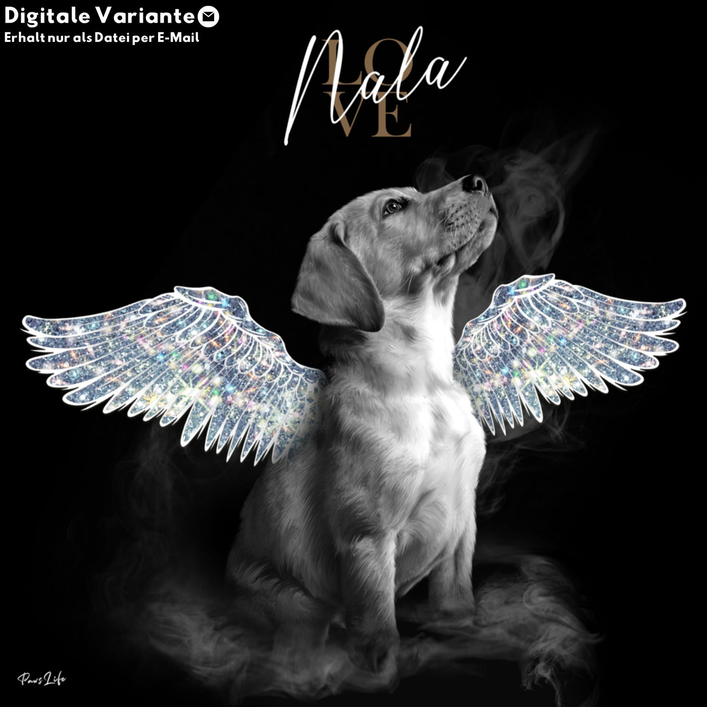 Digitaal engelenportret 