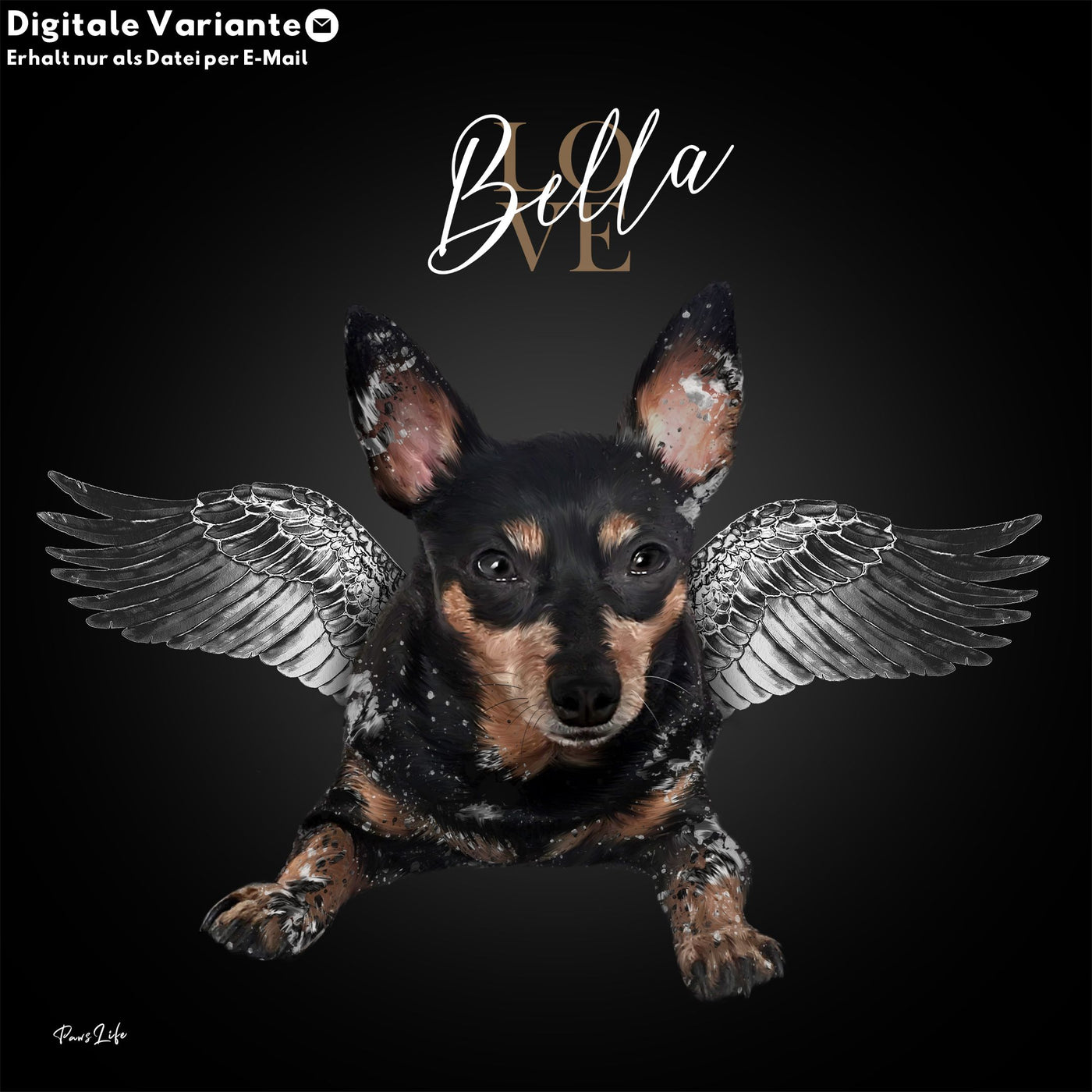 Digitaal engelenportret 