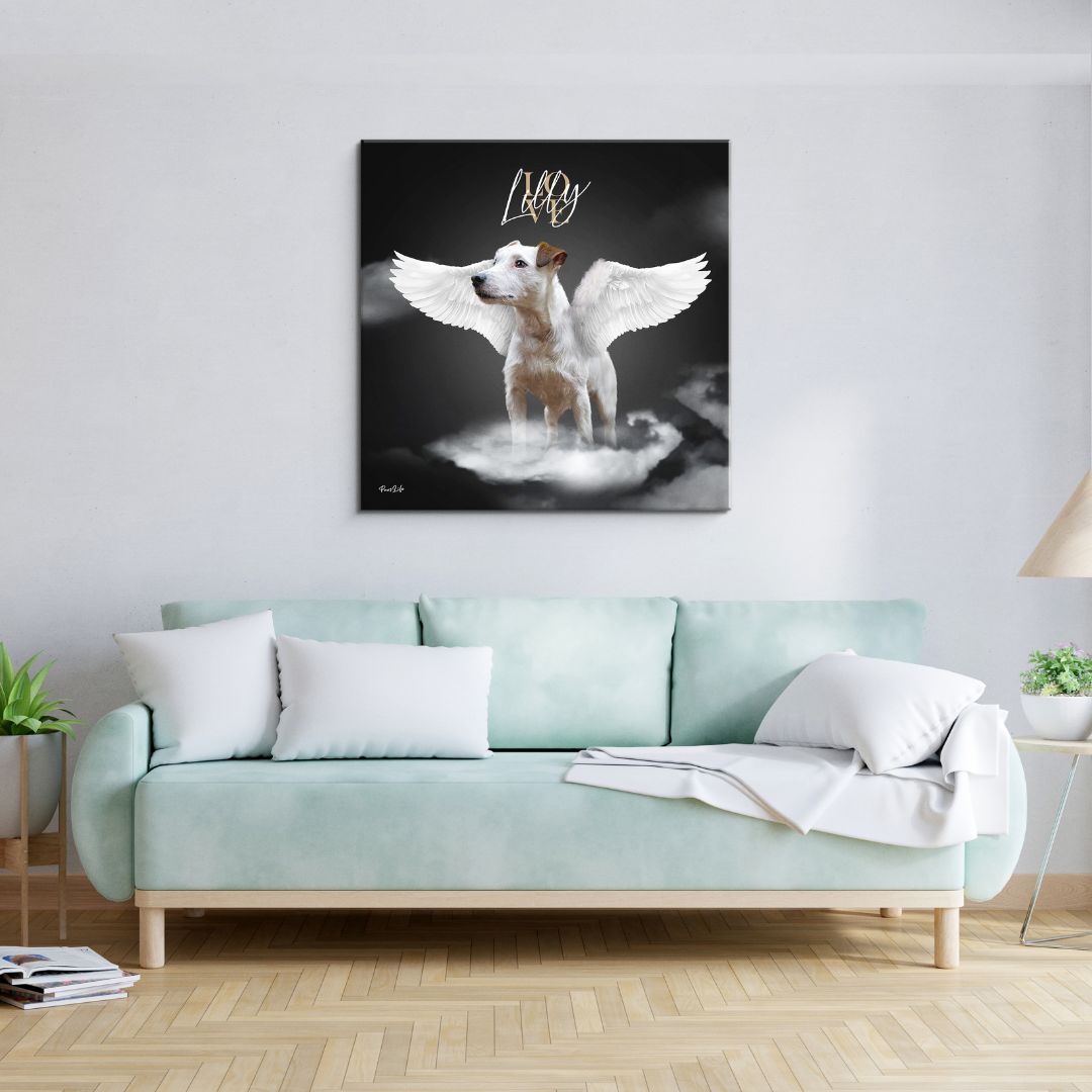 Gepersonaliseerd portret - Witte Engel Stijl 