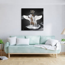 Gepersonaliseerde portretposter en canvas - Witte Engelstijl 