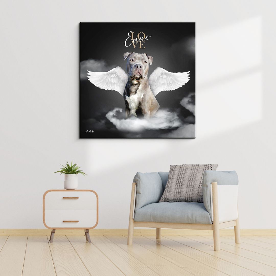 Gepersonaliseerd portret - Witte Engel Stijl 