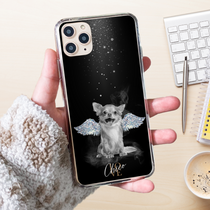 Gepersonaliseerde telefoonhoes met portret – Diamantstijl