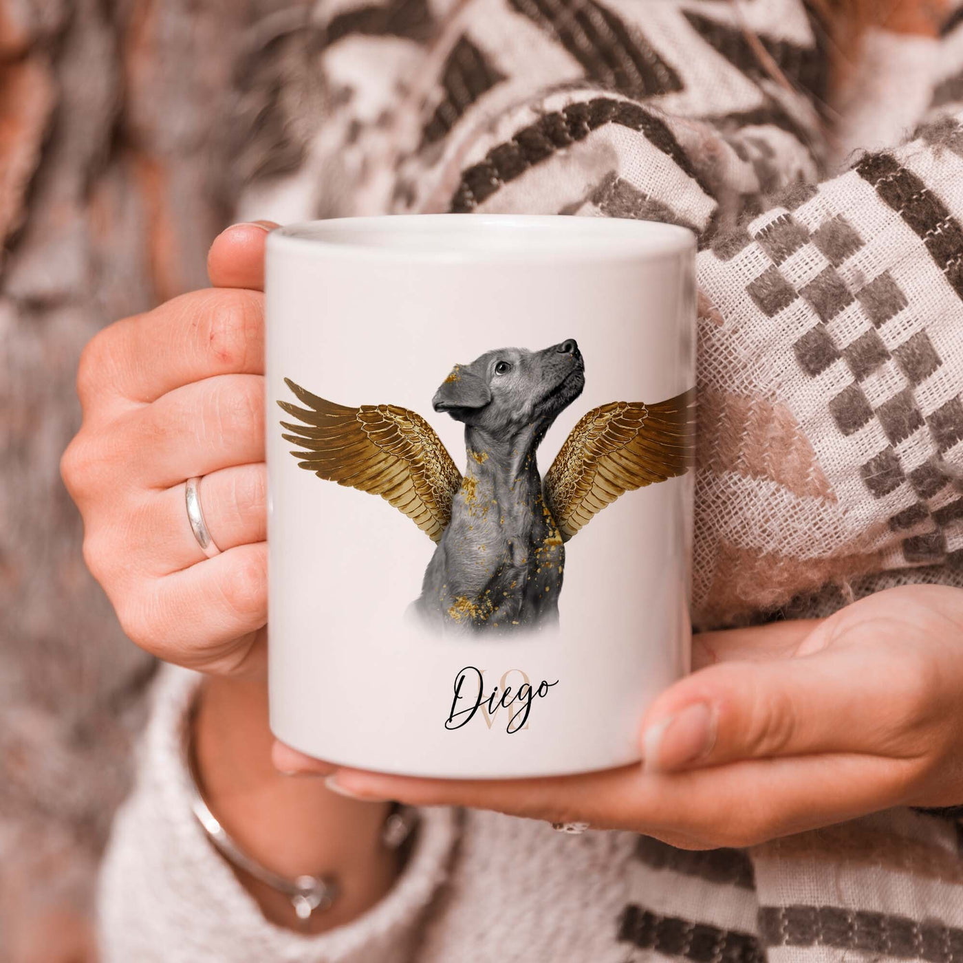 Gepersonaliseerde portretmok – Gouden Engel-stijl