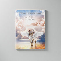 Gepersonaliseerde portretposter en canvas - Hemelse engelstijl 