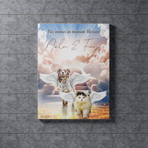 Gepersonaliseerde portretposter en canvas - Hemelse engelstijl 