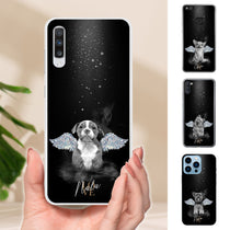 Gepersonaliseerde telefoonhoes met portret – Diamantstijl